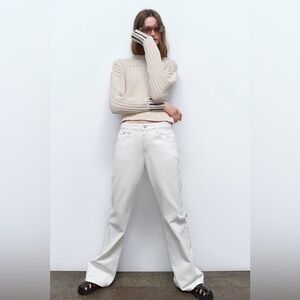 ZARA LOW RISE CARGO JEANS